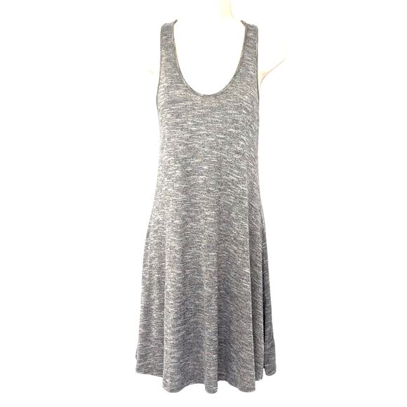Lou & Grey Gray Racerback Midi Tank Dress Signature Soft Blend Scoop Neck - Picture 1 of 16